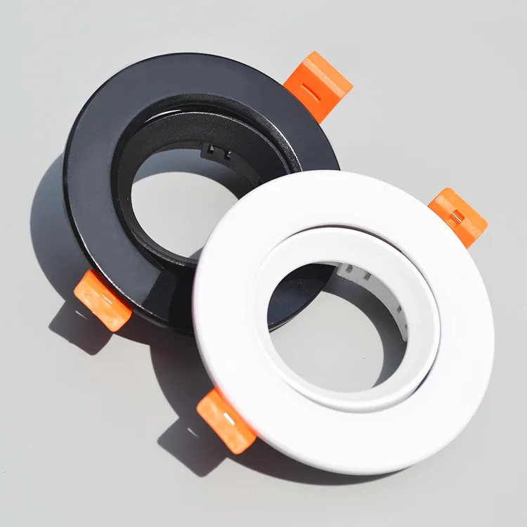 Indoor GU10/MR16 Frame Black White Ceiling Spot Downlight use PC case tilt fixed options 3-Year Warranty