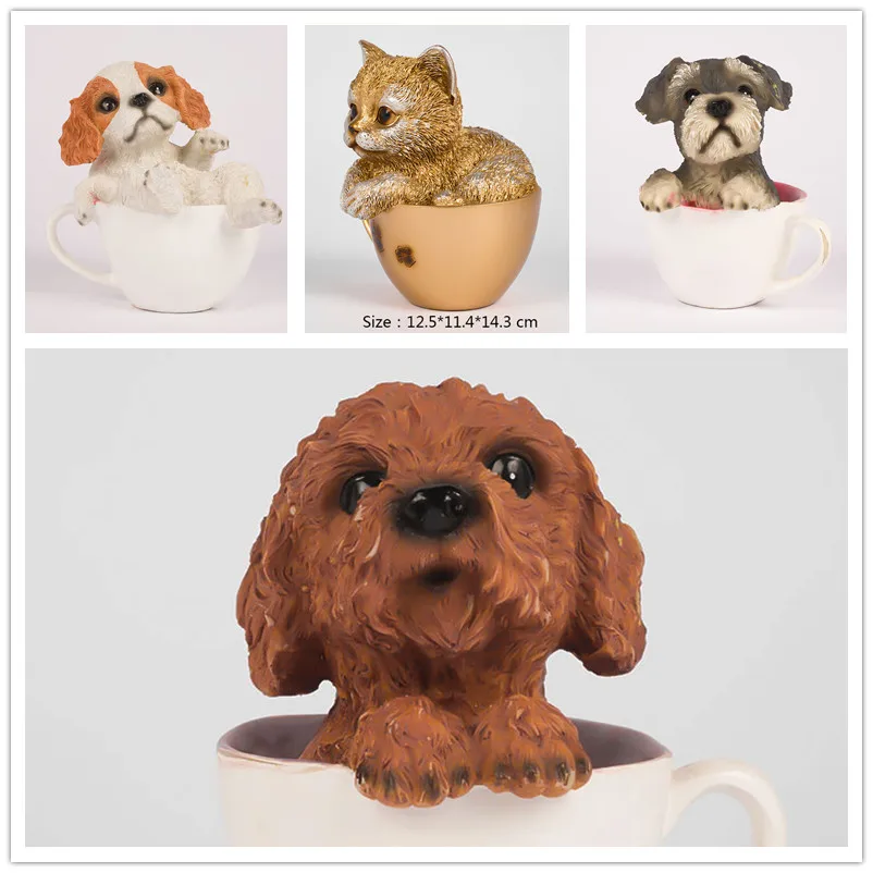 Jiayi OEM Custom Resin Crafts Hand Made Cat Figurine Cat Resin Figurine Home Decor