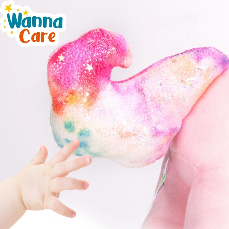 Soft Baby Rattles Toys 6 to 12 Months Stroller Crib Hanging Bed Bell pink lovely animal plush sound toy For Newborn infant