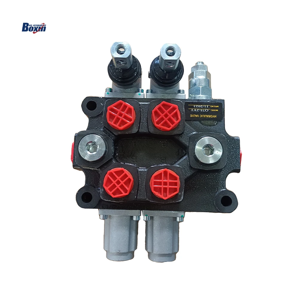 Hydraulic System Directional Control Valve 2 Spool 75 L/Min Hydraulic Valve