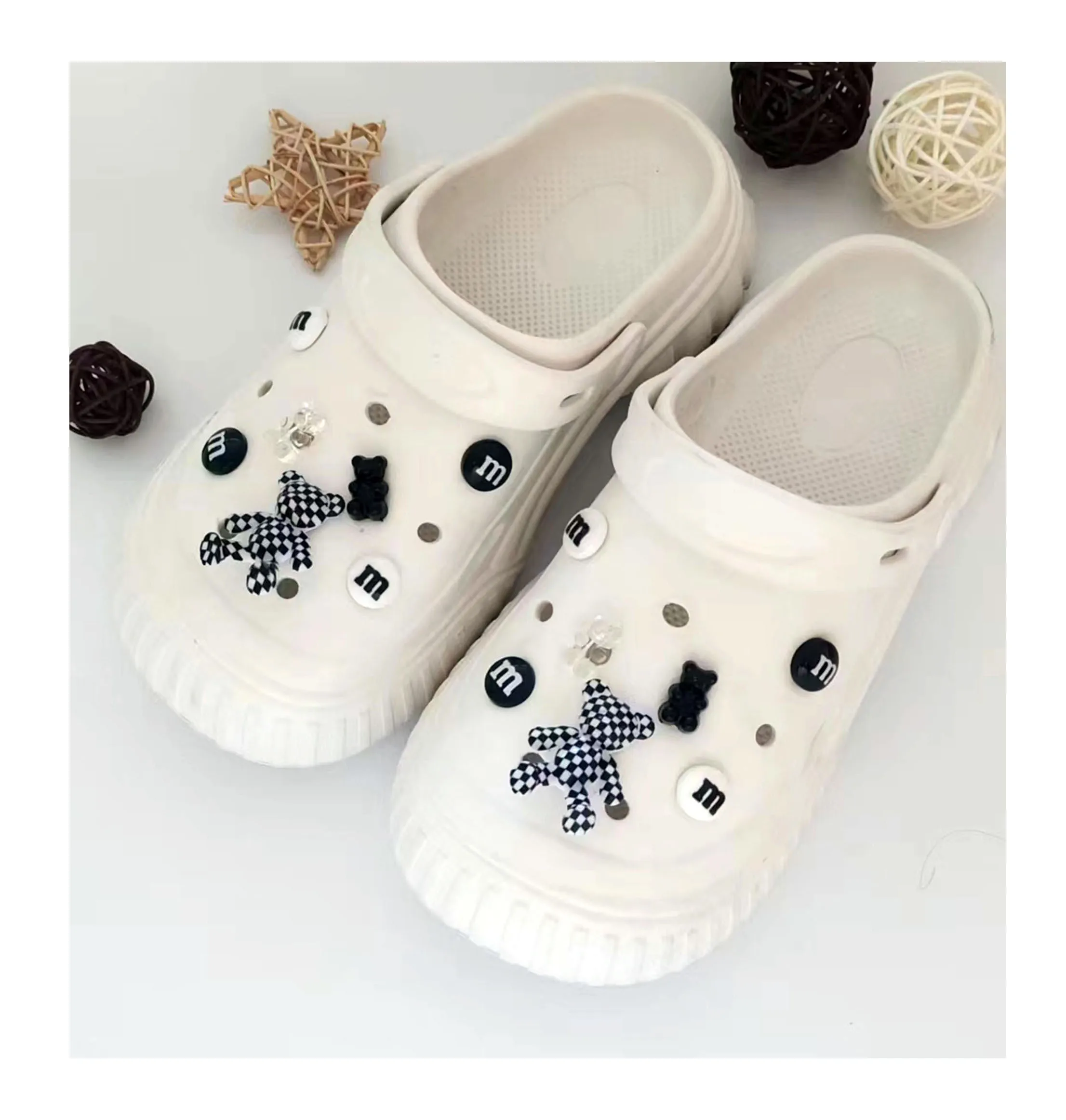 Fashion Wholesale Shoe Charms Luxury Metal Bling Designer Clog Charms Accessories Decoration For Shoe Decoration