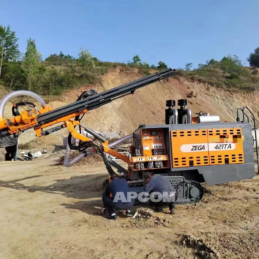 Rotary borehole drilling rig machine ZEGA 421TA 162kw VIALVV mine drill rig mining drillingRig