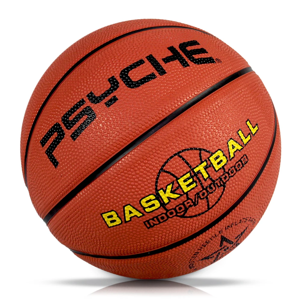 Wholesale Customized Logo Basketball High Quality Outdoor Indoor Inflatable Rubber Basketball Size 5 Size 7 Basketball