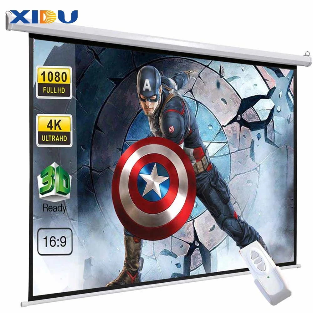Factory Direct Sale 60-200 Inch Projection Screen Electric ALR Projection Screen Cinema UST Short Focus Video Projector Screen