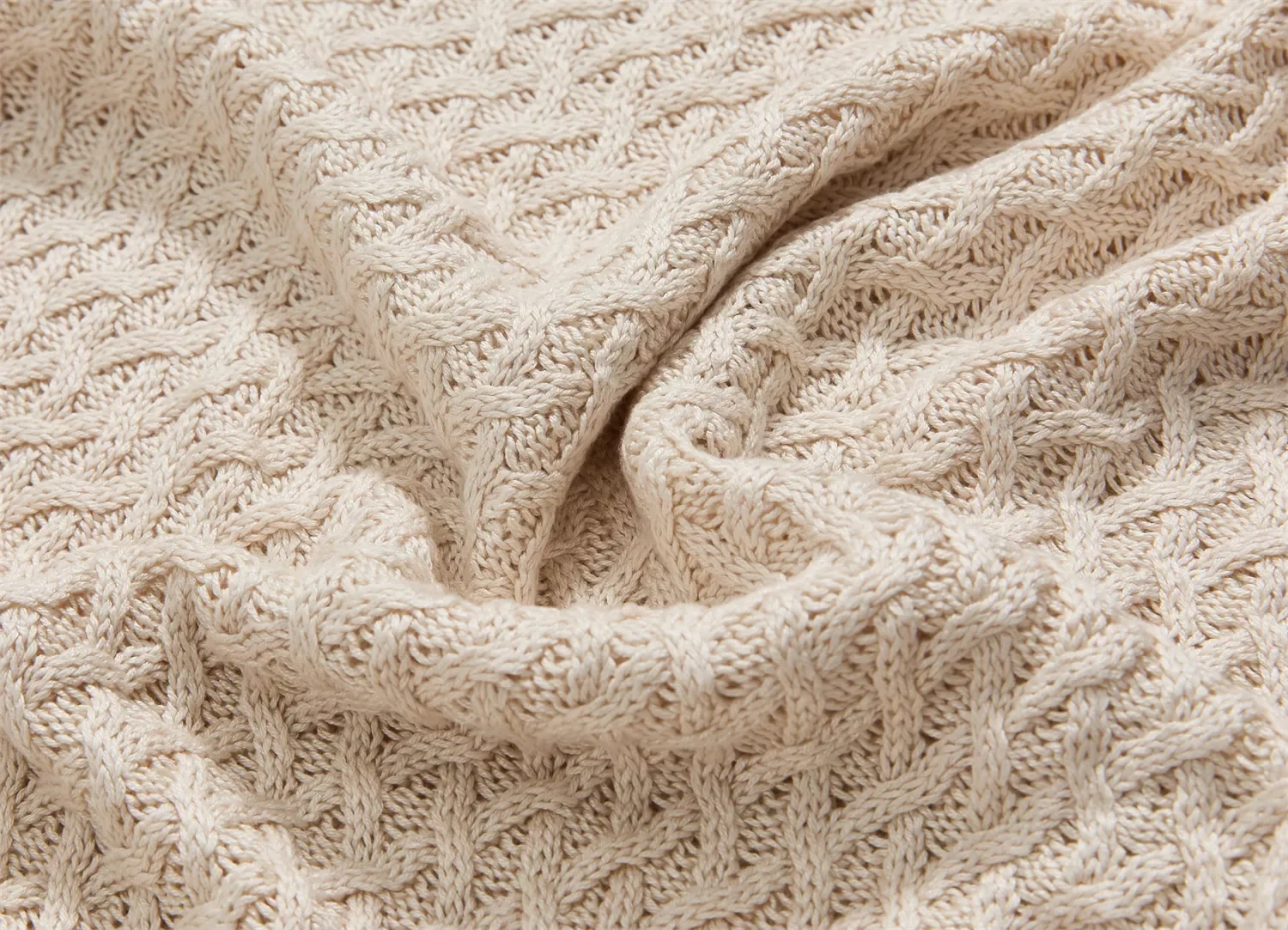 All seasons 100% Bamboo Cooling Knit Throw Blanket for Adult and Baby