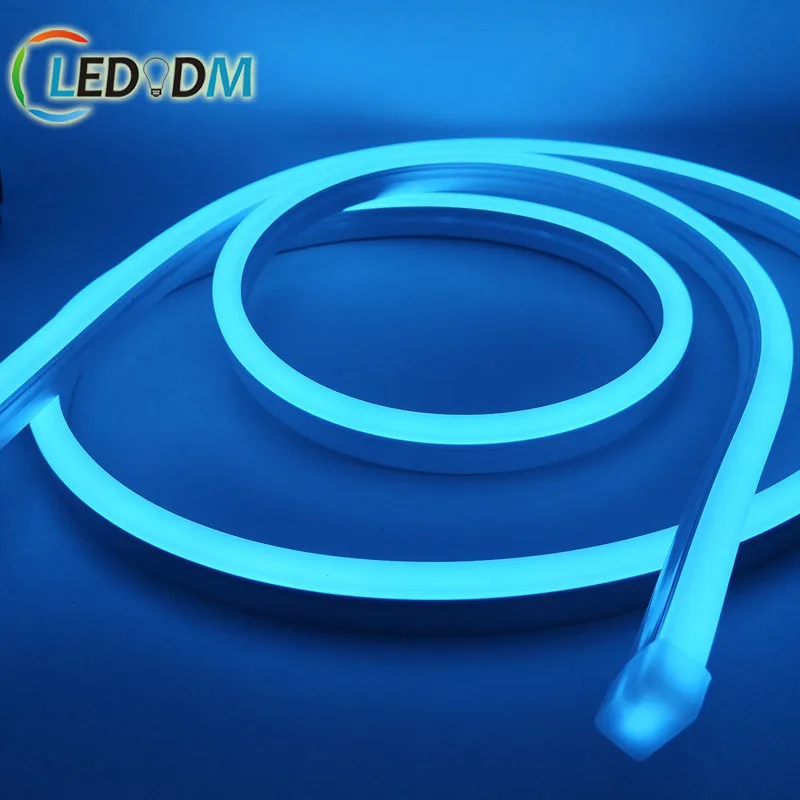 100% чистый силикон водонепроницаемый DC12V 24V SMD2835 LED гибкий неон 120 светодиодов/м белый/красный/зеленый/синий/RGBW