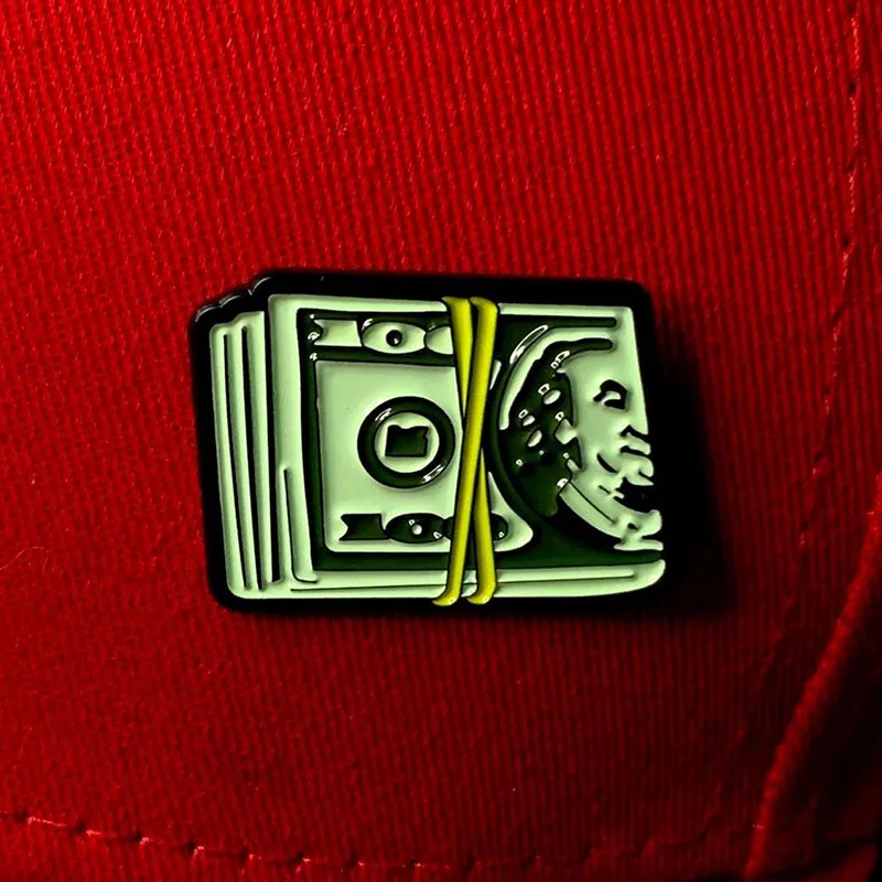 Factory Wholesale High Quality Cheap Customized Dollar Enamel Pin with Hat pin with Popular Design cap pin