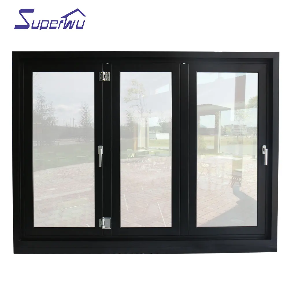 Заводская поставка Лучшая цена алюминиевое стекло наружные складные окна и двери для коммерческого жилого помещения