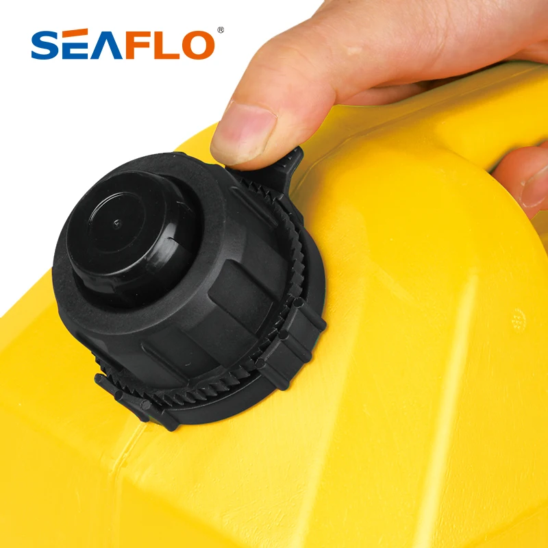 SEAFLO 10 Litre portable gasoline cans oil tank plastic diesel drum with Grease nozzle