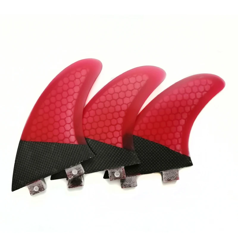 Hot Selling Water Sport Carbon Surfboard Fins Thruster Honeycomb Surf Fins Surfboard Accessories