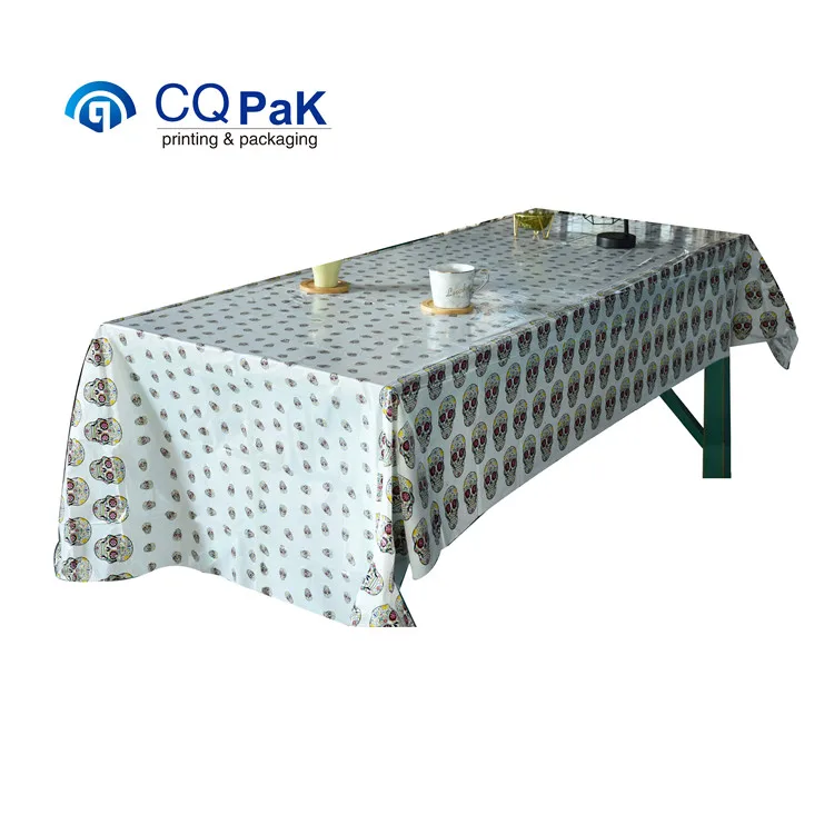 plastic round table clothes