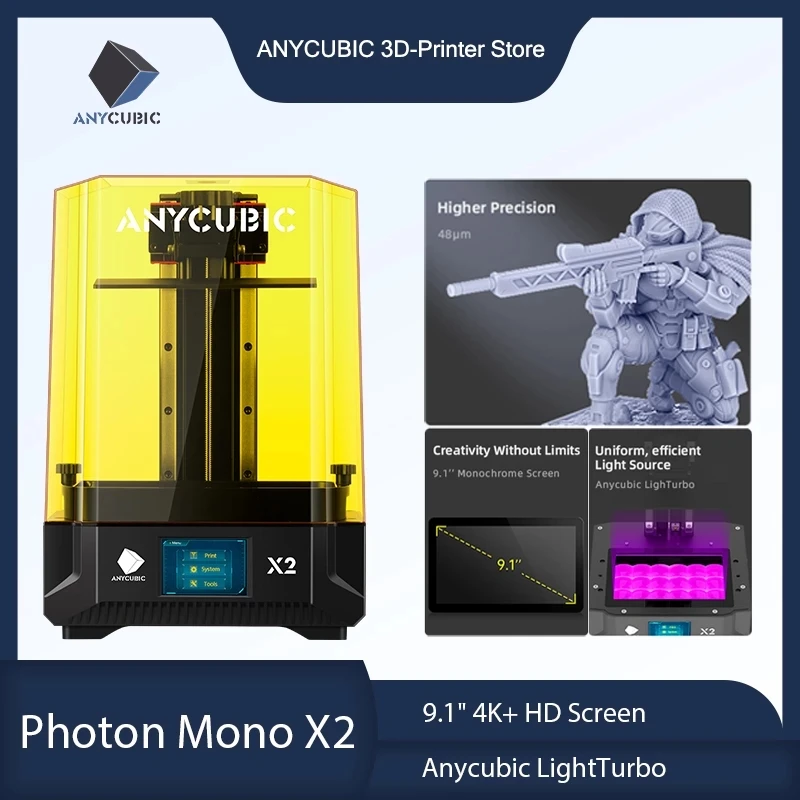 ANYCUBIC Photon Mono X2 Lcd Resin Impresora Imprimante  3d Printer Machine