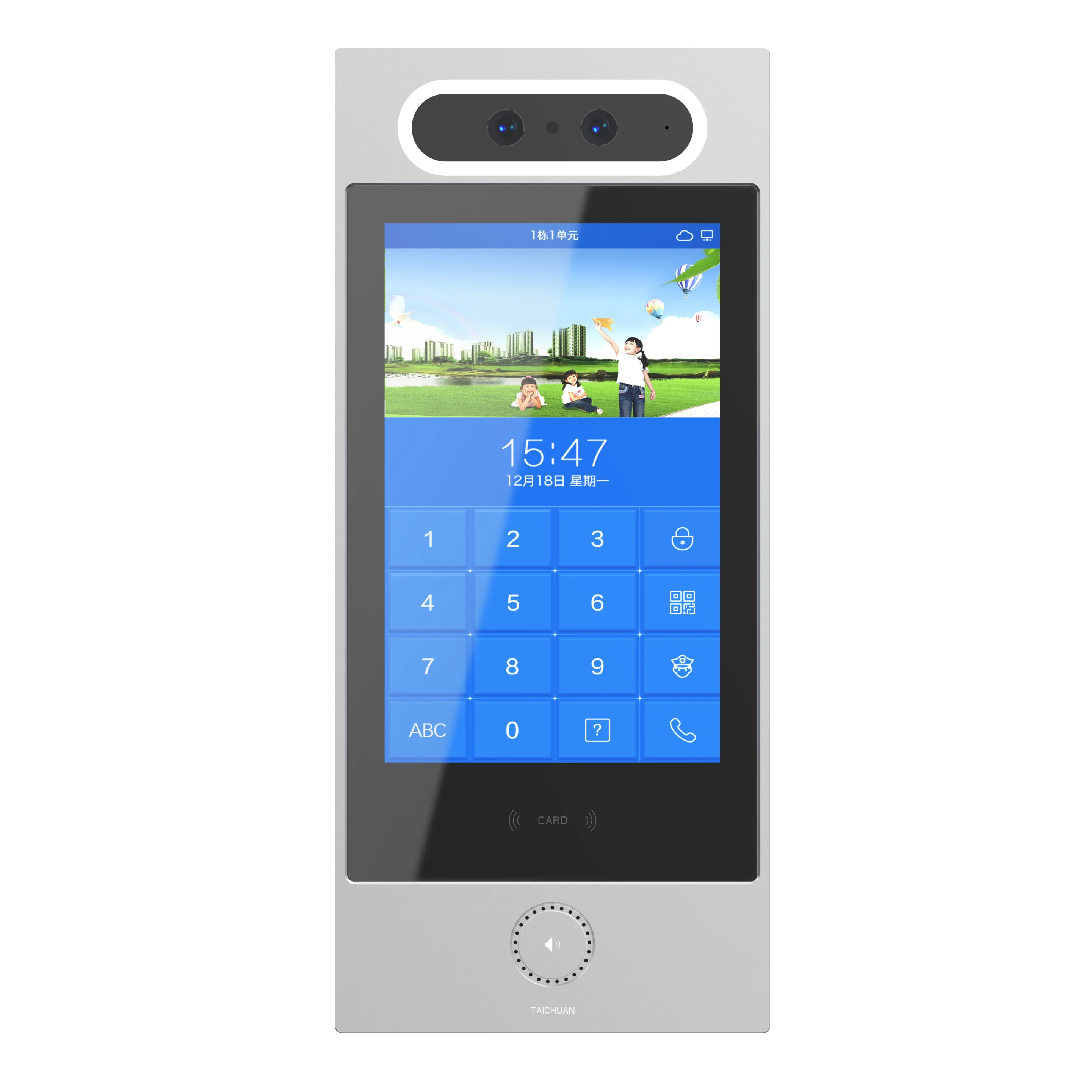 10Inch Face Recognition  Access Control Tuya Remote App Video door phone