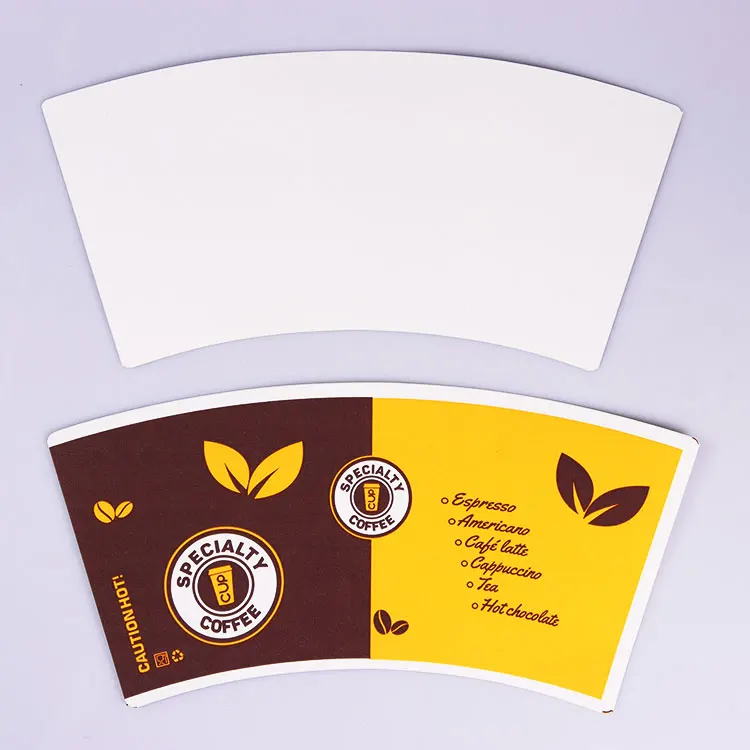 Dihui wholesale custom free design fan paper cup printed paper cup fan raw materials for paper cups