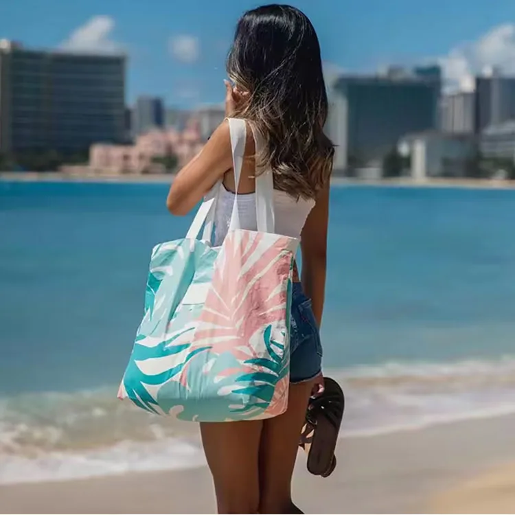 Custom Eco Friendly Fashion Travel Shipping Tote Tyvek Bag Zipper