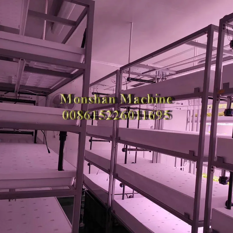 Movable Microgreens Grow Rack Shelf For Indoor Farm