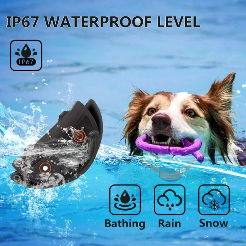 Smart Electric Dog Training Collar Pet Dog Nylon Gps Dog Tracking Collar Pet Tracker Remote Pet Training Collar