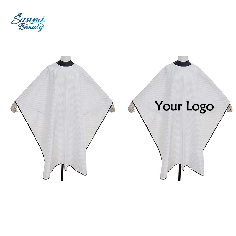 Custom Logo Salon Barber Sets Gown Polyester Haircut Hairdresser Barber Cape And Apron And Hair Dye Cape