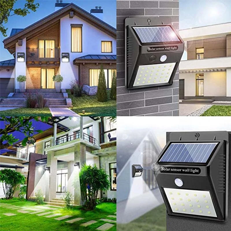 20 LED Solar Light Outdoor Solar Lamp with Motion Sensor Solar Lights Waterproof Sunlight Solar Power for Garden Decoration