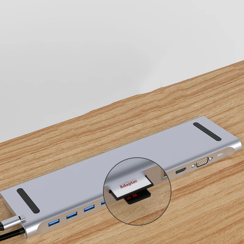 11 in 1 usb c hub with gigabit ethernet usb extension hub usb charging hub