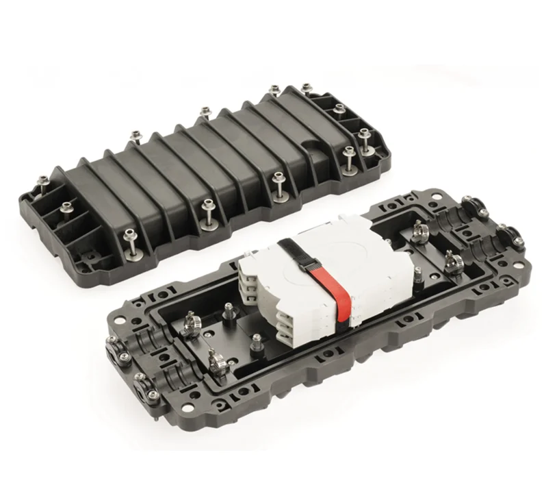 144 core Ribbon Cabl Fiber Optic Splice Closure Joint Enclosure, Horizontal/Inline, IP68, Cajas Nap de Distribucion Fibra Optica