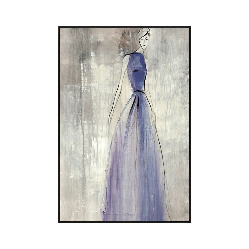 
Hand-Painted Household Items Wall Art beautiful girl Canvas Oil Painting 