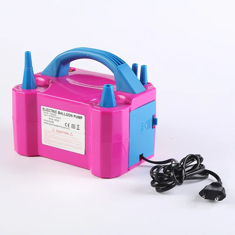 73005 Electric Double Hole Electric Balloon Pump Tool High Power Portable 220V Inflator Portable Electric Balloon Air Pump