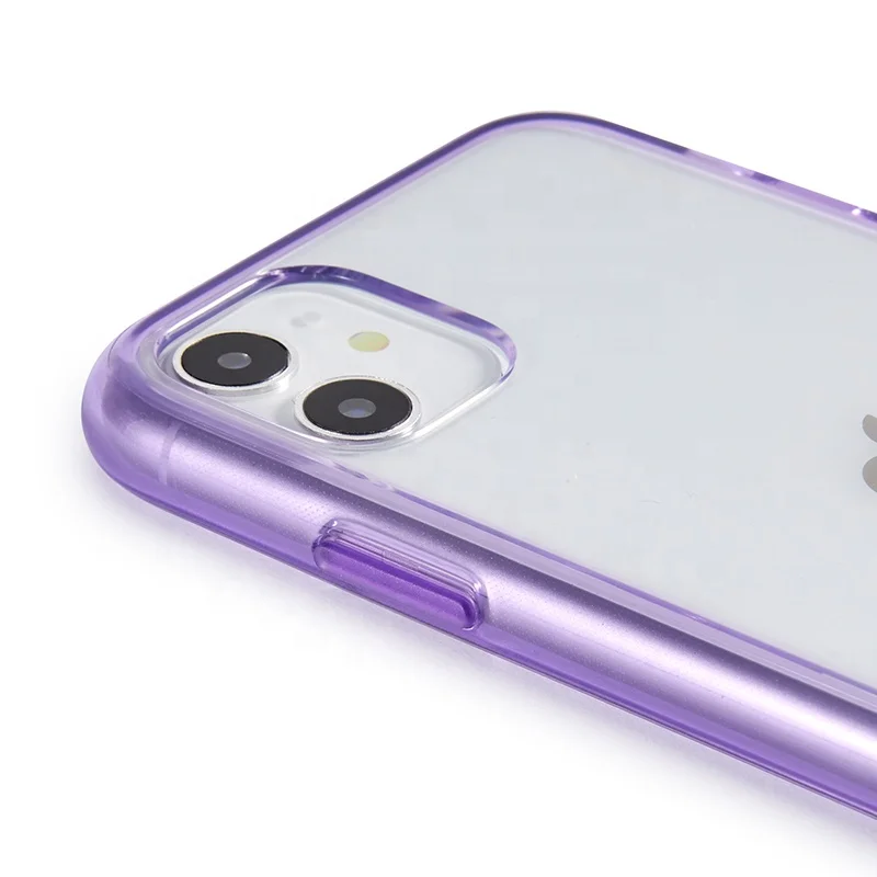 
Pc+tpu Clear Pc 360 protective Phone Case TWO layers clear Hard PC Shield +Soft BAYER TPU Bumper phone case 