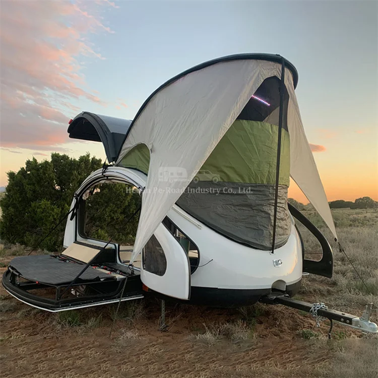 Mini Tent Mobile Small Camper Caravan Camping Traveltrailer Off Road Teardrop Trailer