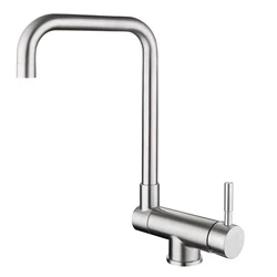 Home Downward Folding Mixer Tap Hot Cold Water Revolve Nozzle Brush 304 Stainless Steel Kitchenroom Sink Faucet