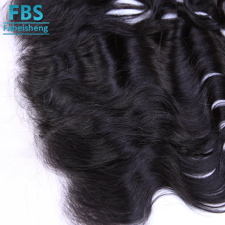 
FBS Factory Cost Price Top Quality 100% body wave remy Virgin Human Hair Bleached Knots Invisible Frontal 