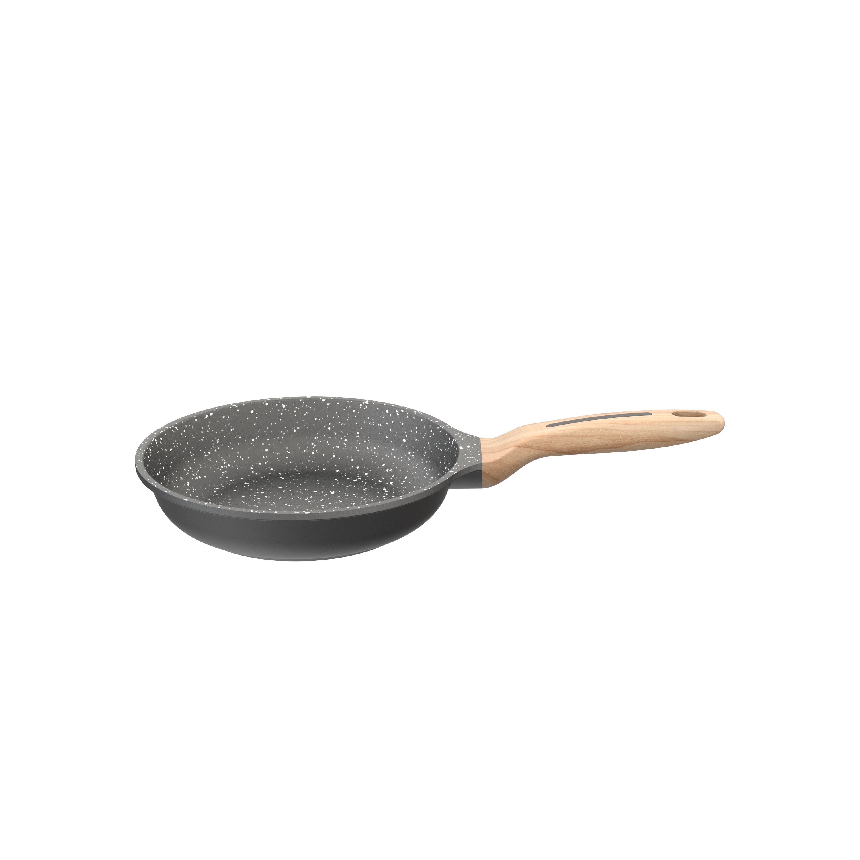 BESCO OEM Escalation Series 20-32cm Cast Aluminum Non Stick Fry Pan Skillet with Wooden Soft Touch Stay-Cool Bakelite Handle