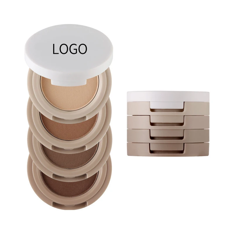 Four layers of sandwich color nose shadow silhouette earth color eye shadow sparkling pearl matte hair eye shadow plate