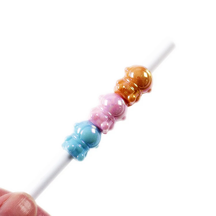 O&Q Wholesale Kids gift school fashion stationery cartoon astronaut semi gel ink pen blue 0.7mm Kawaii