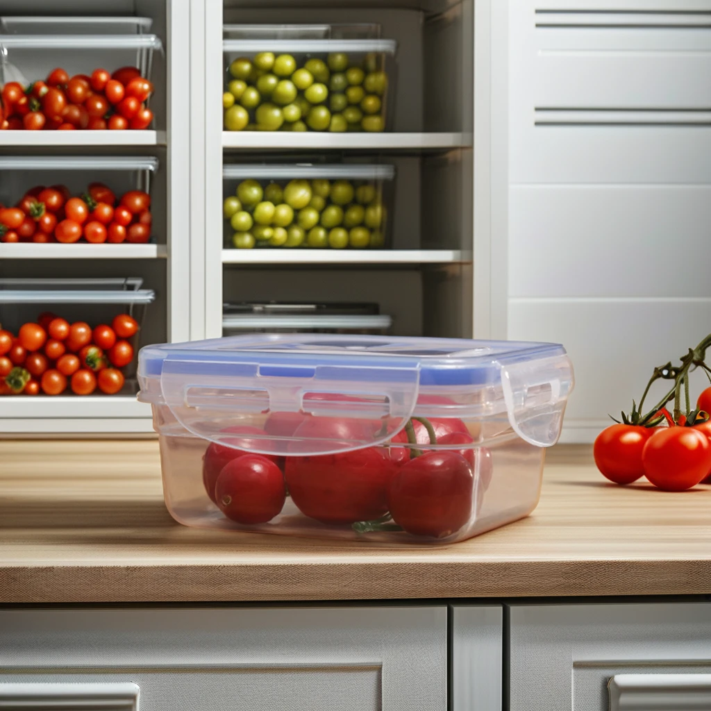 Small Rectangle High Quality Airtight Microwave Safe Fresh Keeping Plastic Take Away Food Container Transparent Modern