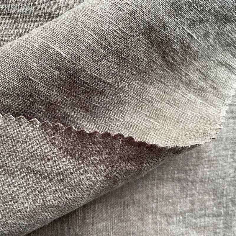 260g heavy pure hemp fabric pants skirt shirt solid color 9 hemp fabric