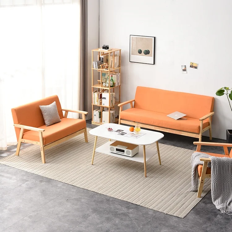 Modern Furniture one or two Seat Couch Sofas Set Covers Fabric Living Room Sofa