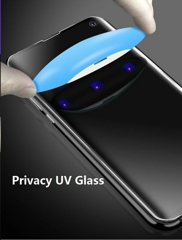 9H Curved Privacy Liquid UV Tempered Glass For Samsung Galaxy S20 S10 S9 Plus Note 20