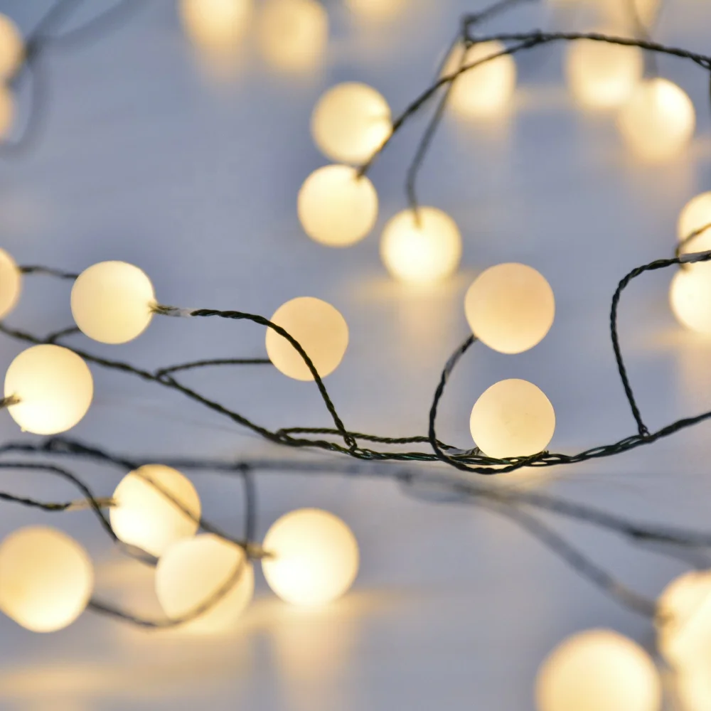 luces navidad decorative garden  in gold color wholesale lighting fairy lights outdoor grape cluster string light