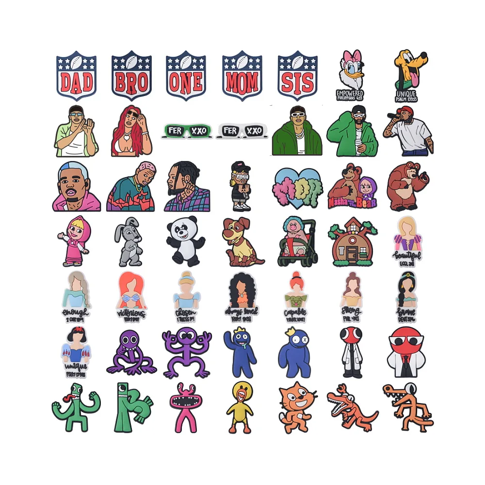 2023 оптовая продажа, Новое поступление, классические Мультяшные Кроксы для обуви, подвески из ПВХ коровьей серии, Кроксы, подвески