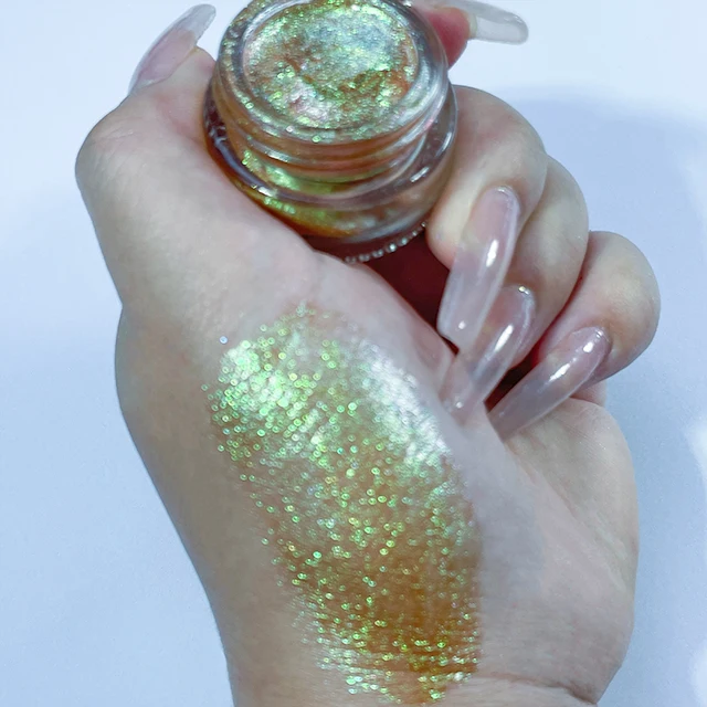 Makeup eye shadow waterproof mica powder cream eyeshadow gel make up vegan glitter gel  cosmetic pigment Eye shadow body oil gel