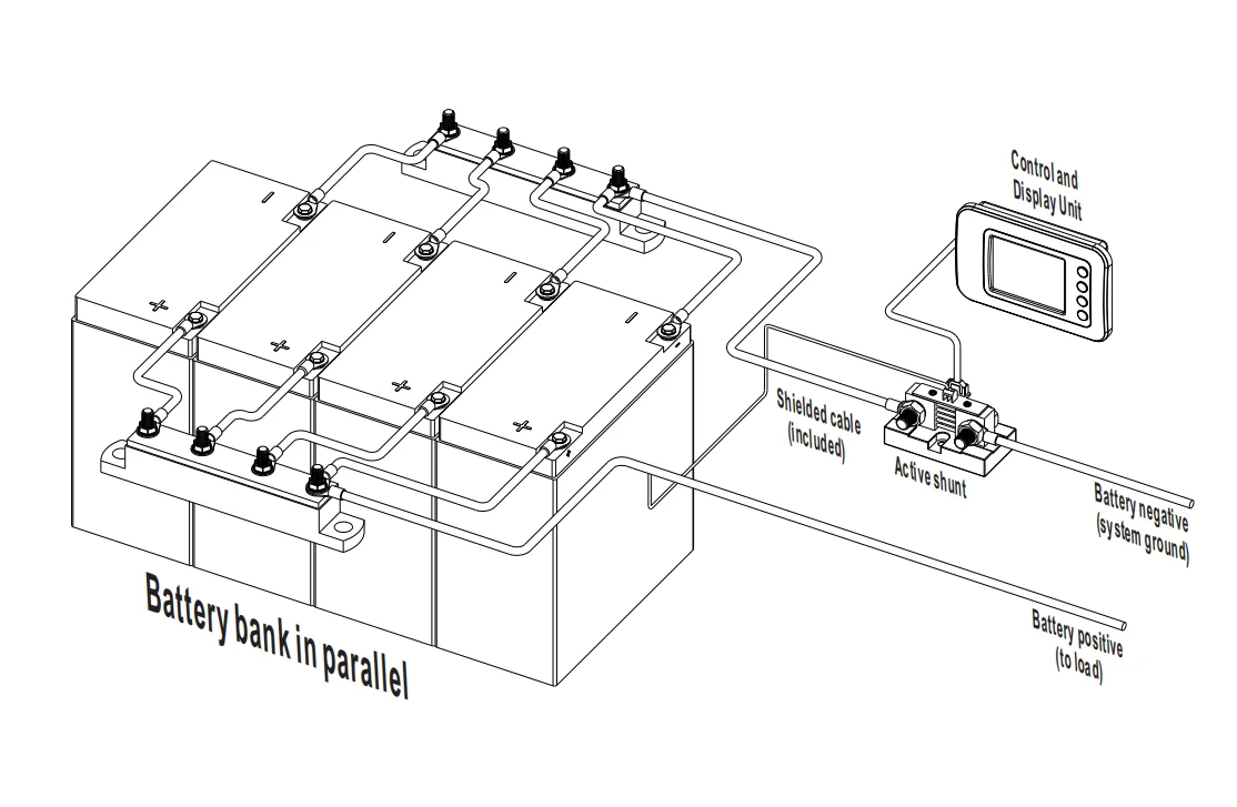 Battery capacity monitor voltage percentage 12v gel 48v lifepo4 battery monitor