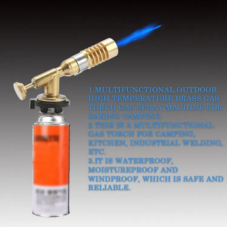 Multifunctional Outdoor High Temperature Brass Torch Gases Spray Machine for Baking Camping