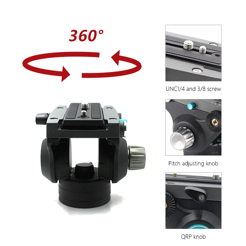 GL193+DP50 Aluminum Alloy camera supplier professional flexible vlogging dslr video tripod