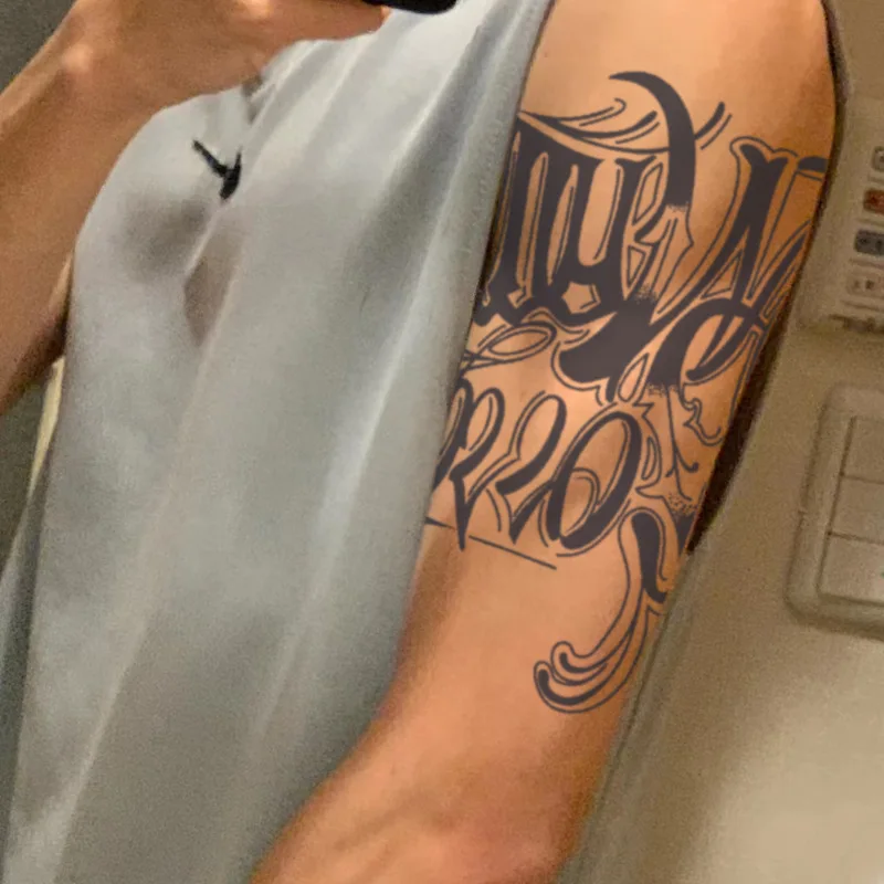 Hot Sale Juice Tattoo Stencils Last 7-15 Days Herbal Waterproof Temporary Tattoo Stickers For Men Women Arm Fake Tattoo Body Art