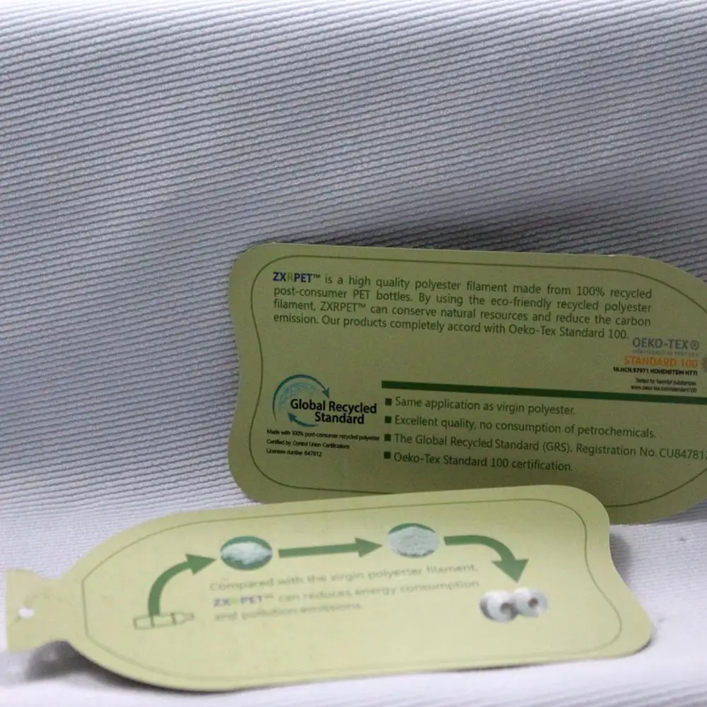 100 Recycled Standard Polyester Rpet Fabric For Sportswear Yoga Legging Tracksuit