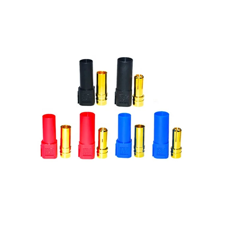 Ev 6mm XT 150 XT150-M XT150/M Bullet Banana Plug Adapter Amass XT150 M F Black Male Female Leads Connector For RC Lipo Battery
