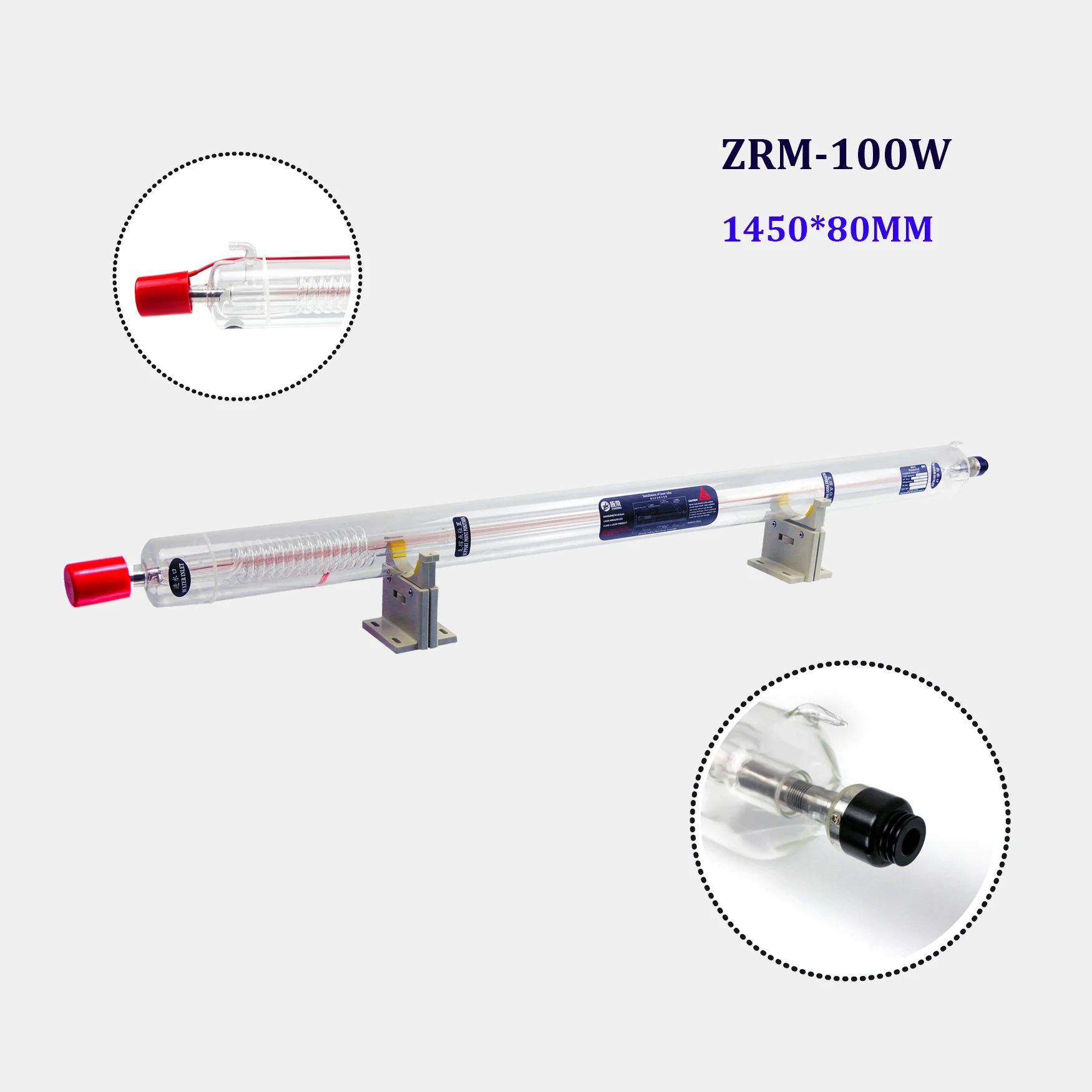 Zurong 100 w Zurong laser tube yongli laser tube 100w ZRM-100 for co2 laser cutting machine