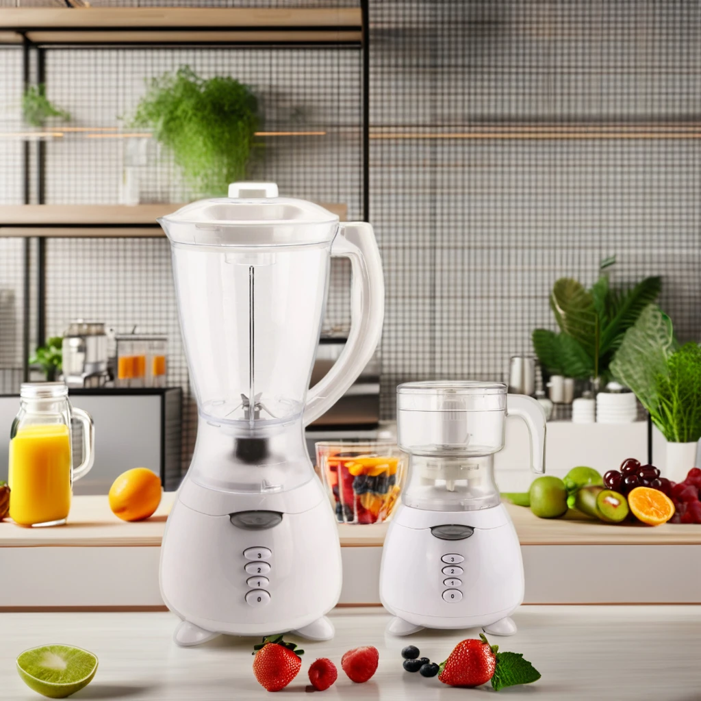 2 In 1 Blender Mixer Grinder Hand Blender Electric Commercial Food Multifunctional Blender Cups