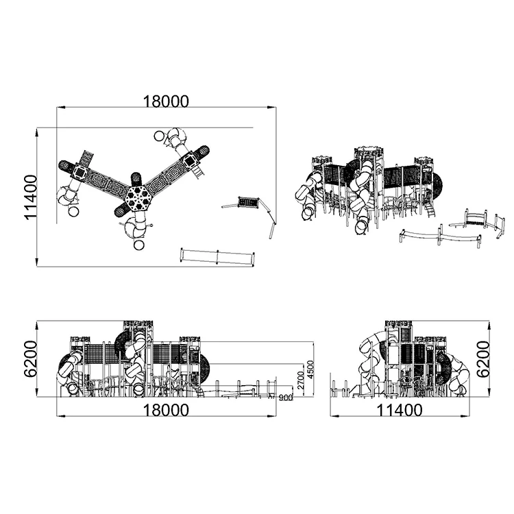 Jungle Tower (with 3 towers)